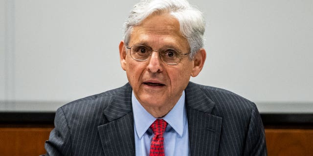 U.S. Attorney General Merrick Garland will meet with law enforcement leadership and strike force teams for the Illinois area at the U.S. Attorney's Office on July 23, 2021 in Chicago.  Garland's DOJ is suing Texas in Congress over its redistribution plan.  (Photo by Samuel Corum-Pool / Getty Images)