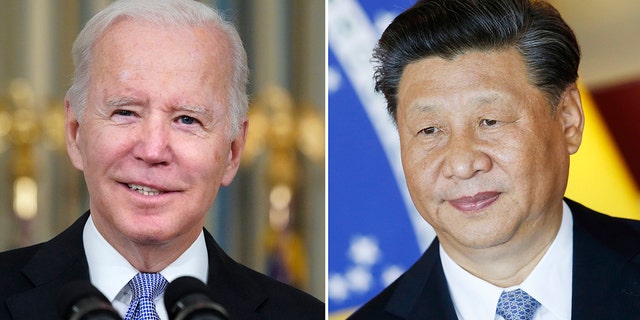 This combination image shows US President Joe Biden in Washington on November 6, 2021, and Chinese President Xi Jinping in Brasilia, Brazil on November 13, 2019. 