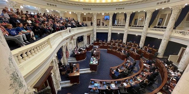 The Idaho House of Representatives, 11月. 15, 2021, at the Statehouse in Boise, アイダホ.