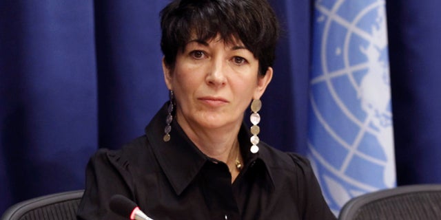 FILE — Ghislaine Maxwell, founder of the TerraMar Project, attends a press conference on the Issue of Oceans in Sustainable Development Goals, at United Nations headquarters, June 25, 2013. Maxwell spent the first half of her life with her father, a rags-to-riches billionaire who looted his companies' pension funds before dying a mysterious death. She spent the second with another tycoon, Jeffrey Epstein, who died while charged with sexually abusing teenage girls. Now, after a life of both scandal and luxury, Maxwell's next act will be decided by a U.S. trial.(United Nations Photo/Rick Bajornas via AP, File)