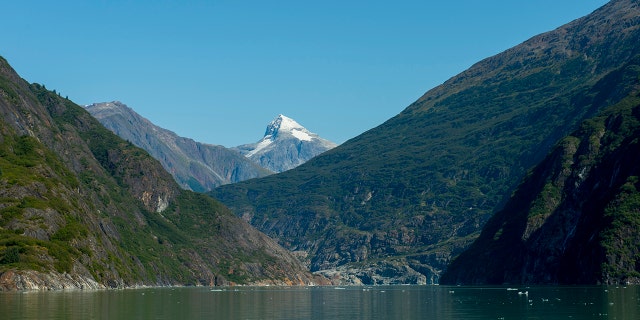 View of the North Arm of Tracy Arm, an Alaskan fjord near Juneau, Tongass National Forest, Alaska, USA. (Photo by Wolfgang Kaehler / LightRocket via Getty Images)