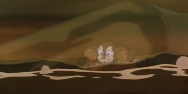 "An American Tail" tells the story of a mouse family escaping cats who are hunting them.