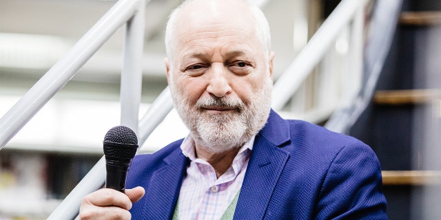 American writer Andre Aciman attends the presentation of his new book "Cercami" on Nov. 16, 2019, in Sesto San Giovanni, Italy.