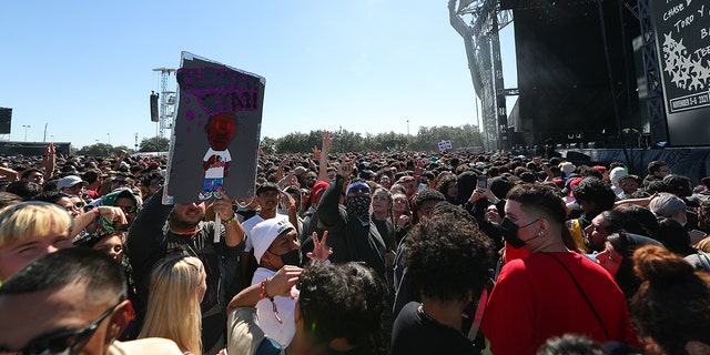 General view of atmosphere during the third annual Astroworld Festival at NRG Park on November 5, 2021 in Houston, Texas. 