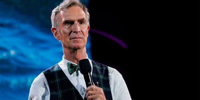 Bill Nye speaks onstage at the 2019 Global Citizen Festival at Central Park in New York, U.S., September 28, 2019. Picture taken September 28, 2019. REUTERS/Eduardo Munoz