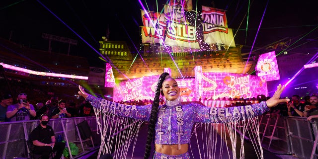 Bianca Belair leads Team Raw into the Survivor Series match.