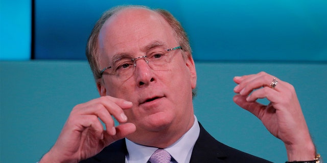 FILE PHOTO: Larry Fink, chief executive officer of BlackRock, takes part in the Yahoo Finance All Markets Summit in New York, Feb. 8, 2017. 