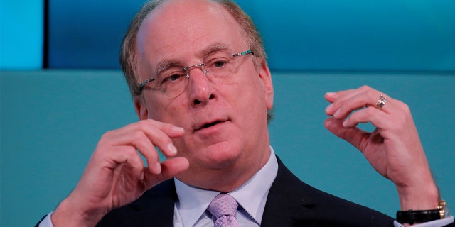 Larry Fink, chief executive officer of BlackRock, takes part in the Yahoo Finance All Markets Summit in New York, Feb. 8, 2017.