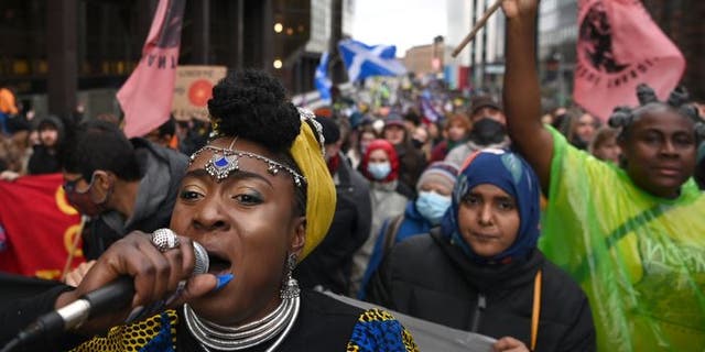 Protests on Saturday came at the end of the first of two weeks of climate talks by world leaders and representatives from almost every country on Earth.