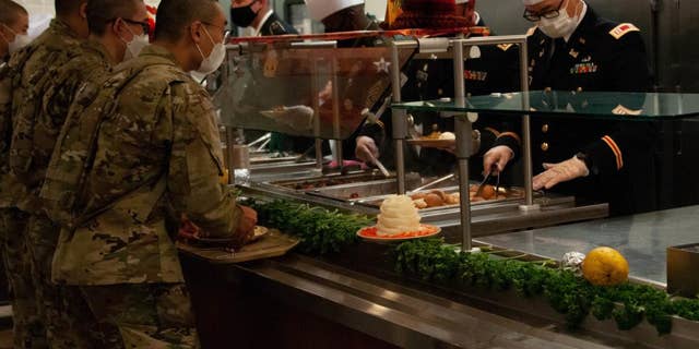 CAMP HUMPHREYS, South Korea - The Spartan Dining Facility on Camp Humphreys hosts a Thanksgiving celebration, Nov. 25, 2021. (U.S. Army photo by Pfc. Kade M. Bowers) 