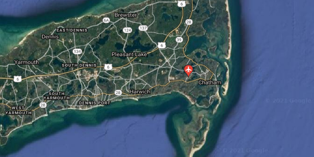 The plane from Pennsylvania was heading to Chatham Municipal Airport in Cape Cod, Mass. (Google Maps)