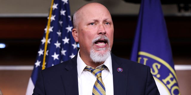 Rep. Chip Roy, R-Texas, speaks at a news conference about the National Defense Authorization Bill at the Capitol on Sept. 22, 2021 in Washington, D.C.