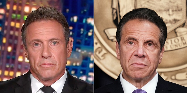 Chris and Andrew Cuomo. (Photo by Spencer Platt/Getty Images)