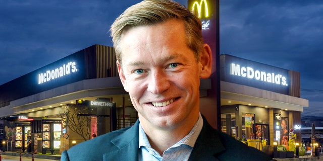 McDonald's CEO Chris Kempczinski in 2017 at corporate restaurant