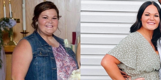 She said she decided to change her lifestyle after she struggled to catch her breath after walking up the stairs at her parents’ house four years ago. 