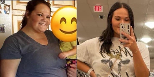 Lori Odegaard, 24, from Fargo, North Dakota, lost 100 pounds over the last four years. 