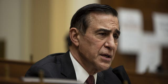 Rep. Darrell Issa, R-Calif., questions Secretary of State Antony Blinken during a House Foreign Affairs Committee hearing on March 10, 2021, on Capitol Hill.