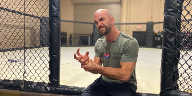 Dave "The train of pain" Mezzany has been a professional fighter for 10 years. He says athletes and veterans have more in common than you might think. (Ashley Soriano / Fox News)