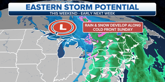 Storm potential for the East