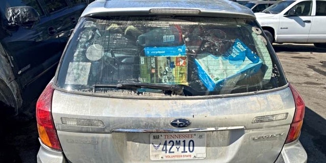 Jacob Clare's Subaru found in California (Credit: Tennessee Bureau of Investigation)