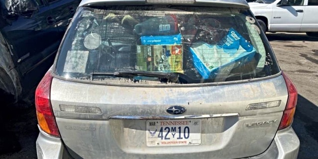 Jacob Clare's Subaru found in California (Credit: Tennessee Bureau of Investigation)