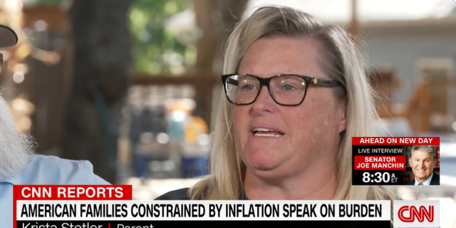 Texas mother Krista Stotler discusses the effects of rising grocery prices on CNN.