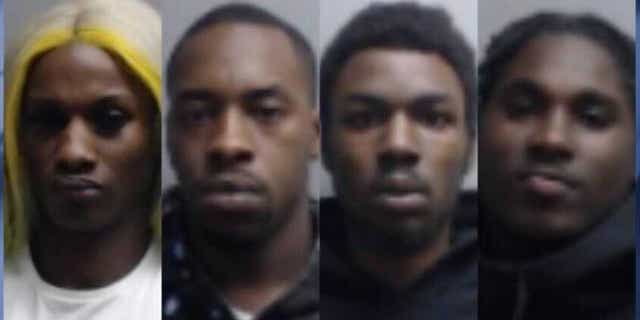 Peaches Johnson, 29, Kamal Hoskins, 25, Roy Crane, 21 and Darnell Profit,19