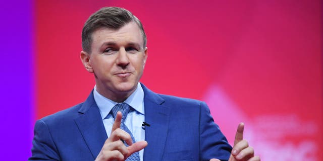 Conservative political activist James O'Keefe speaks during the annual Conservative Political Action Conference (CPAC) in National Harbor, Maryland, on March 1, 2019. (Photo by MANDEL NGAN / AFP) (Photo by MANDEL NGAN/AFP via Getty Images)