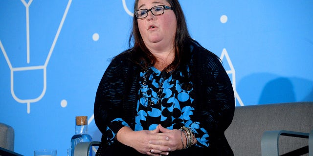 Rachel Bitecofer speaks on stage at the "2020 Vision: Political Roundtable" panel at the on November 07, 2019 in New York City.