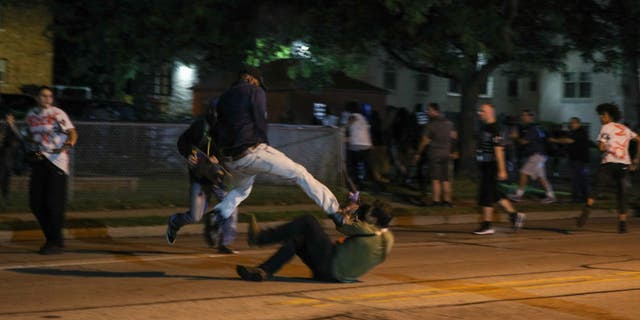 Maurice Freeland is the man who was referred to as "jump kick man" throughout the Kyle Rittenhouse trial, according to defense attorneys. (Photo by Tayfun Coskun/Anadolu Agency via Getty Images)