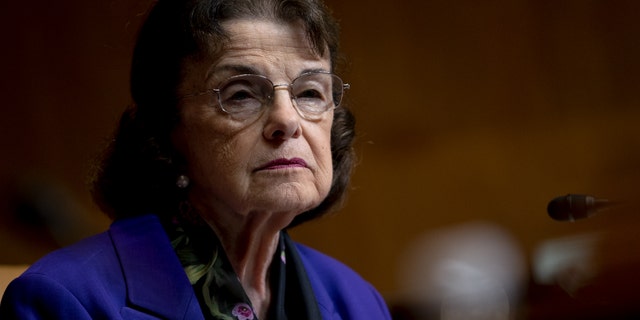 Senator Dianne Feinstein, a Democrat from California, listens during a Senate Appropriations Committee hearing in Washington, D.C., U.S., on Wednesday, June 9, 2021.