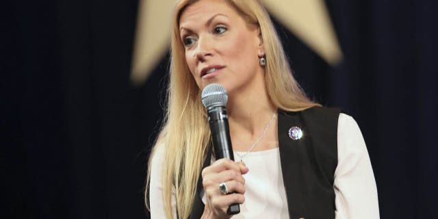 Texas Republican Rep. Beth Van Duin speaks at the Conservative Political Action Conference in Dallas on July 11, 2021.