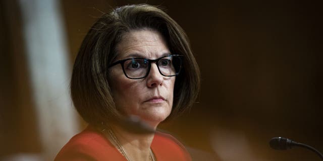 Sen. Catherine Cortez Masto, D-Nev., during a Senate Energy and Natural Resources Committee hearing on Capitol Hill in Washington, D.C., U.S., on Tuesday, July 27, 2021.