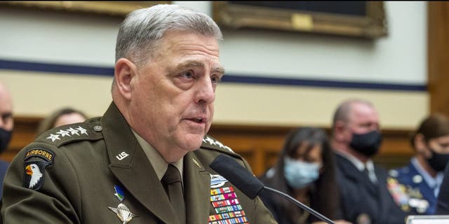 Chairman of the Joint Chiefs of Staff Gen. Mark A. Milley testifies on Capitol Hill, Sept. 29, 2021. (Getty Images)