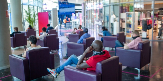  An overview of Discovery Health Covid-19 vaccination site on October 21, 2021 in Sandton, South Africa. (Photo by Papi Morake/Gallo Images via Getty Images)