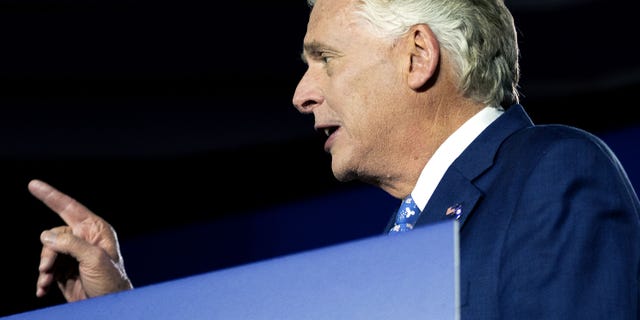 Terry McAuliffe, Democratic gubernatorial candidate for Virginia, speaks during an election night event in McLean, Virginia, on Tuesday, Nov. 2, 2021.