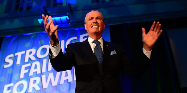 New Jersey Gov. Phil Murphy speaks during an election night event at Grand Arcade at the Pavilion on Nov. 2, 2021 in Asbury Park, New Jersey. Murphy narrowly defeated GOP challenger Jack Ciattarelli, to become the first Democratic governor in New Jersey in more than four decades to win reelection.  (Photo by Mark Makela/Getty Images)