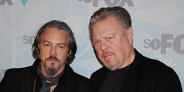 Tommy Flanagan and William Lucking attend the 2011 Fox All-Star Party at Villa Sorriso on January 11, 2011 in Pasadena, California. Lucking famously played SAMCRO member Piermont ‘Piney’ Winston on 35 episodes of Kurt Sutter’s FX crime drama ‘Sons of Anarchy,’ from the start of the series through the fourth season (2008 to 2011).