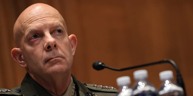 Marine Corps Commandant General David Berger testifies before the Senate Appropriations Committee in the Dirksen Senate Office Building on Capitol Hill on June 24, 2021 in Washington, DC. (Photo by Chip Somodevilla/Getty Images)