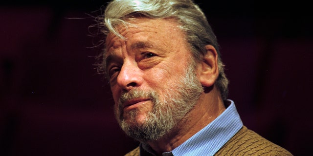 View of American composer and lyricist Stephen Sondheim onstage during an event at the Fairchild Theater, East Lansing, Michigan, February 12, 1997.Â