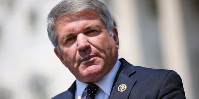 Rep. Michael McCaul, R-Texas, speaks at a bipartisan news conference on the ongoing Afghanistan evacuations at the U.S. Capitol Aug. 25, 2021, in Washington. (Kevin Dietsch/Getty Images)