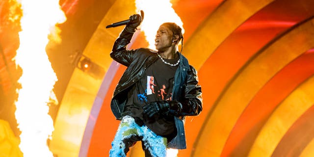 Travis Scott performs during 2021 Astroworld Festival at NRG Park on November 05, 2021, in Houston, Texas.