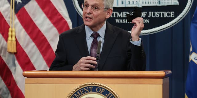 Attorney General Merrick Garland speaks during a press conference at the Robert F. Kennedy Main Justice Building on Nov. 08, 2021 in Washington, D.C. (Photo by Chip Somodevilla/Getty Images)