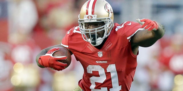 Frank Gore of the San Francisco 49ers against the Arizona Cardinals at Levi's Stadium in Santa Clara, Calif., Dec. 28, 2014.