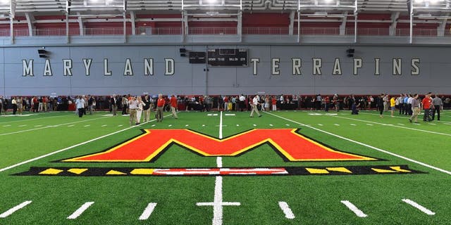 COLLEGE PARK, MD - AUGUST 2: Cole Field House dedication ceremony show off the new indoor practice field at the University of Maryland August 02, 2017 in College Park, MD. The complex will eventually include the Center for Sports Medicine, Health and Human Performance, a clinical treatment center and space for UMD's Academy for Innovation and Entrepreneurship. (Photo by Katherine Frey/The Washington Post via Getty Images)