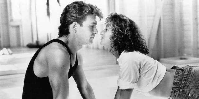 Patrick Swayze and Jennifer Grey in a scene from the film 'Dirty Dancing', 1987.