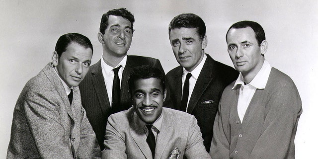 An undated promotional photo of the Rat Pack. From left: Frank Sinatra, Dean Martin, Sammy Davis Jr., Peter Lawford and Joey Bishop.