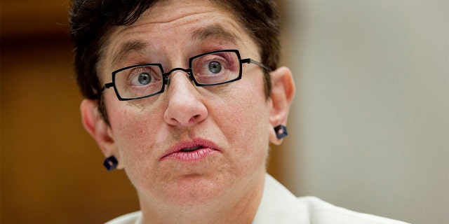 Gigi Sohn, president of Public Knowledge, speaks during a House communications and technology subcommittee hearing in Washington, D.C., on Wednesday, June 27, 2012.