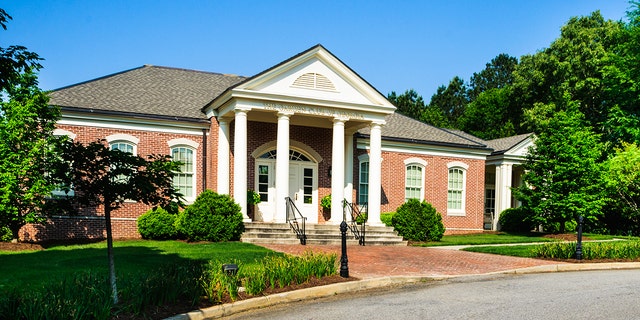 The Garden Club of Georgia Headquarters House, on the grounds of the State Botanical Garden on the campus of the University of Georgia, Athens.