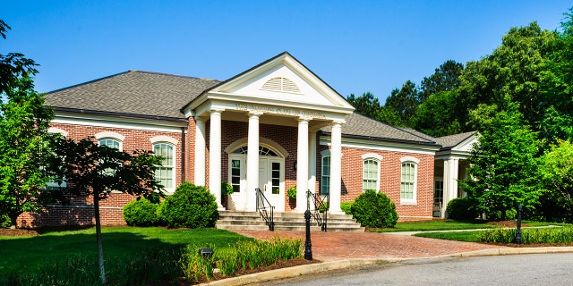 The Garden Club of Georgia Headquarters House, on the grounds of the State Botanical Garden on the campus of the University of Georgia, Athens.